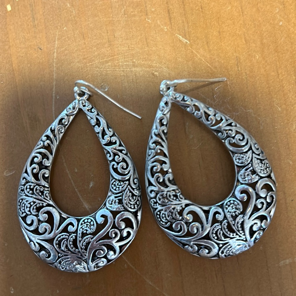 Silver earrings